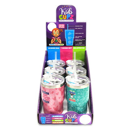 Insulated Cup Kids Drink N Play 12 oz Assortment- 6/Display: Price Per Item
