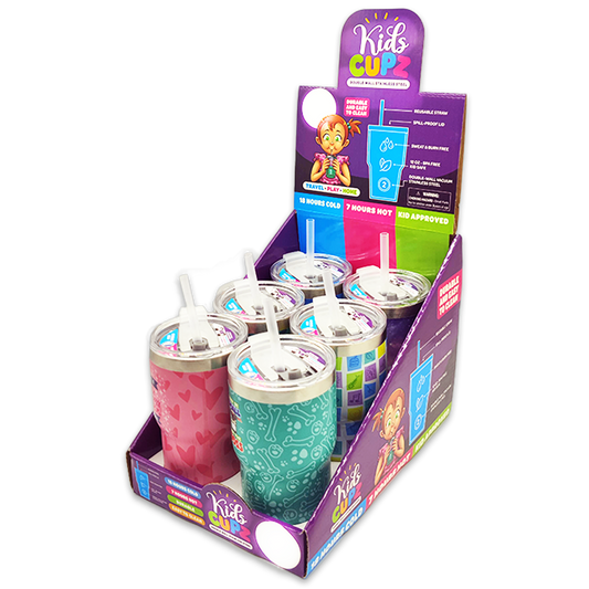 Insulated Cup Kids Drink N Play 12 oz Assortment- 6/Display: Price Per Item