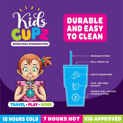 Insulated Cup Kids Drink N Play 12 oz Assortment- 6/Display: Price Per Item