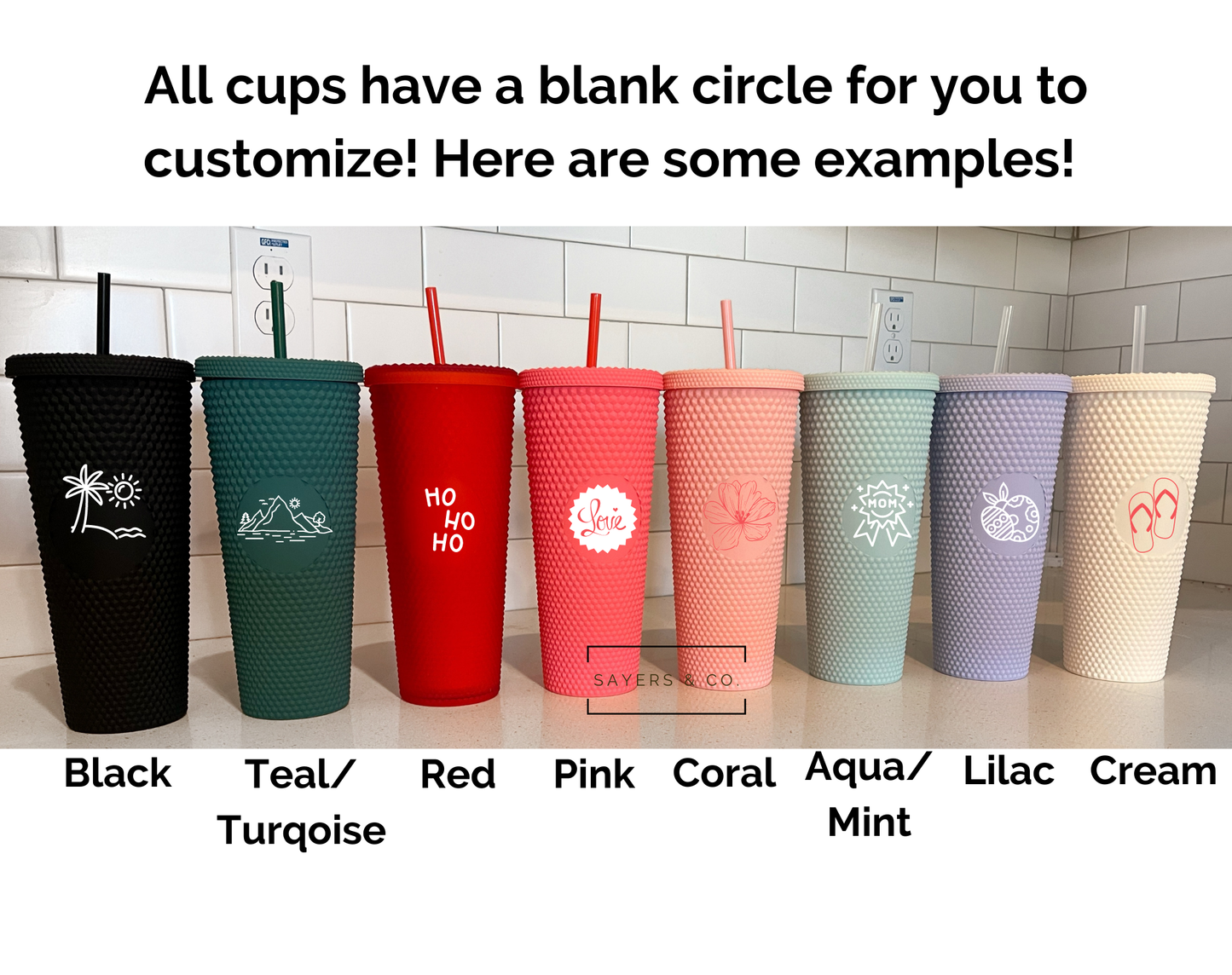 24 oz Matte & Glossy Studded Screw Top Tumbler Double Walled: METALLIC ROSE GOLD